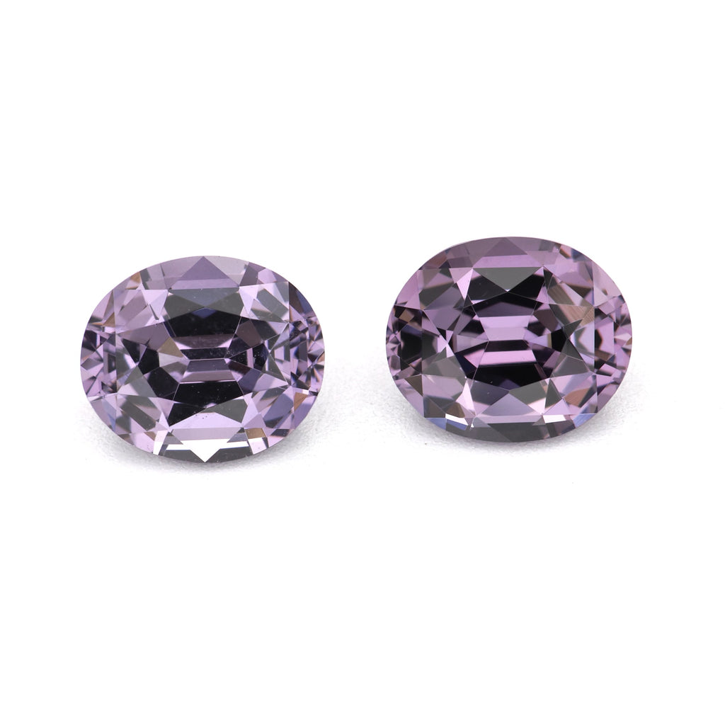 Purple spinel pair - 1.62 ct