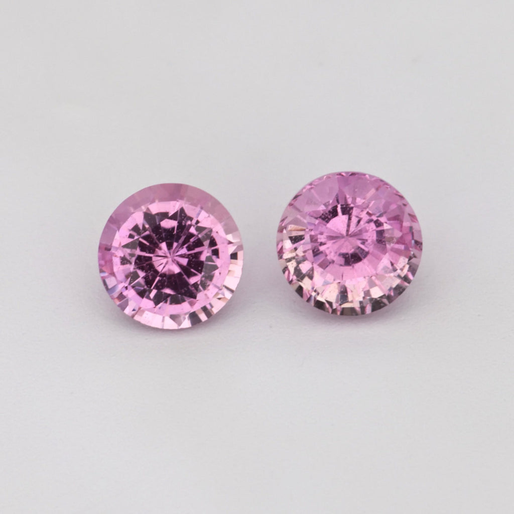 Pink Sapphire Pair - 0.75 ct