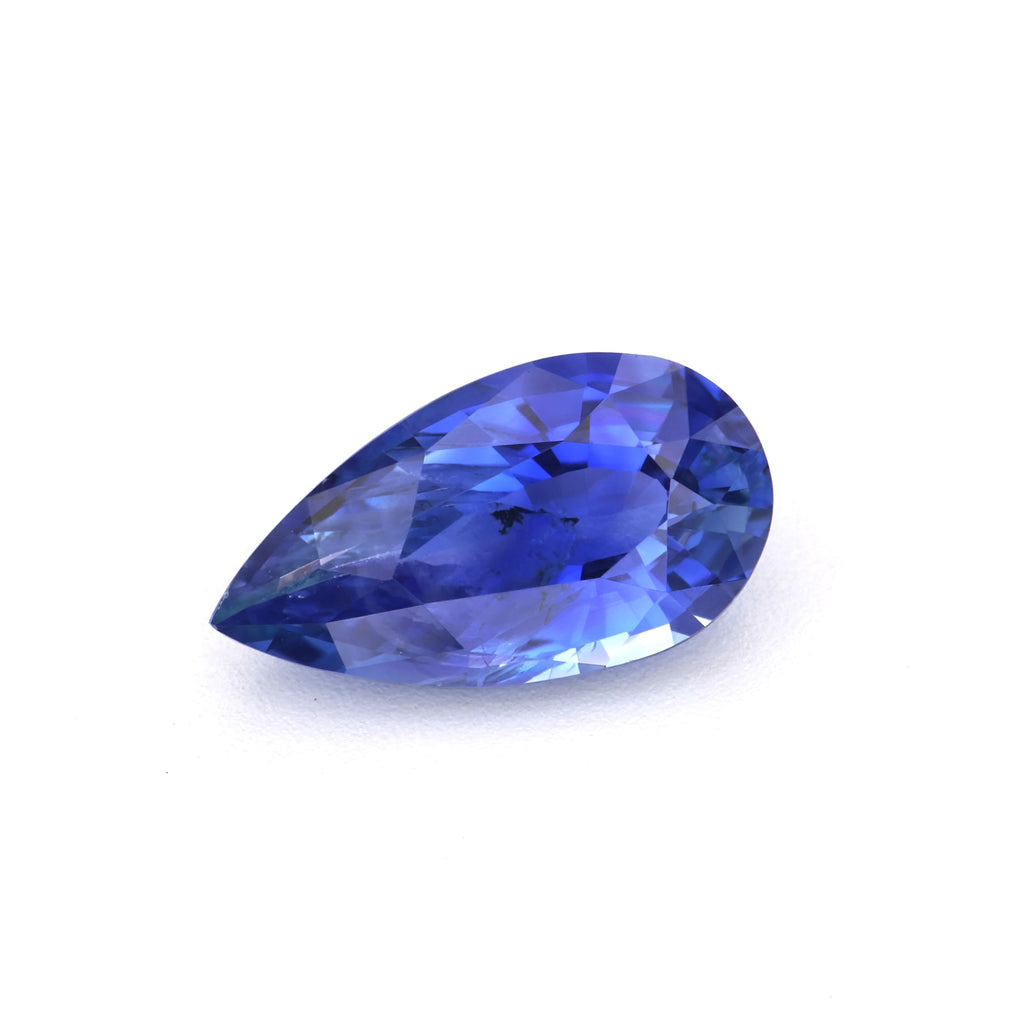 natural pear tear drop sapphire
